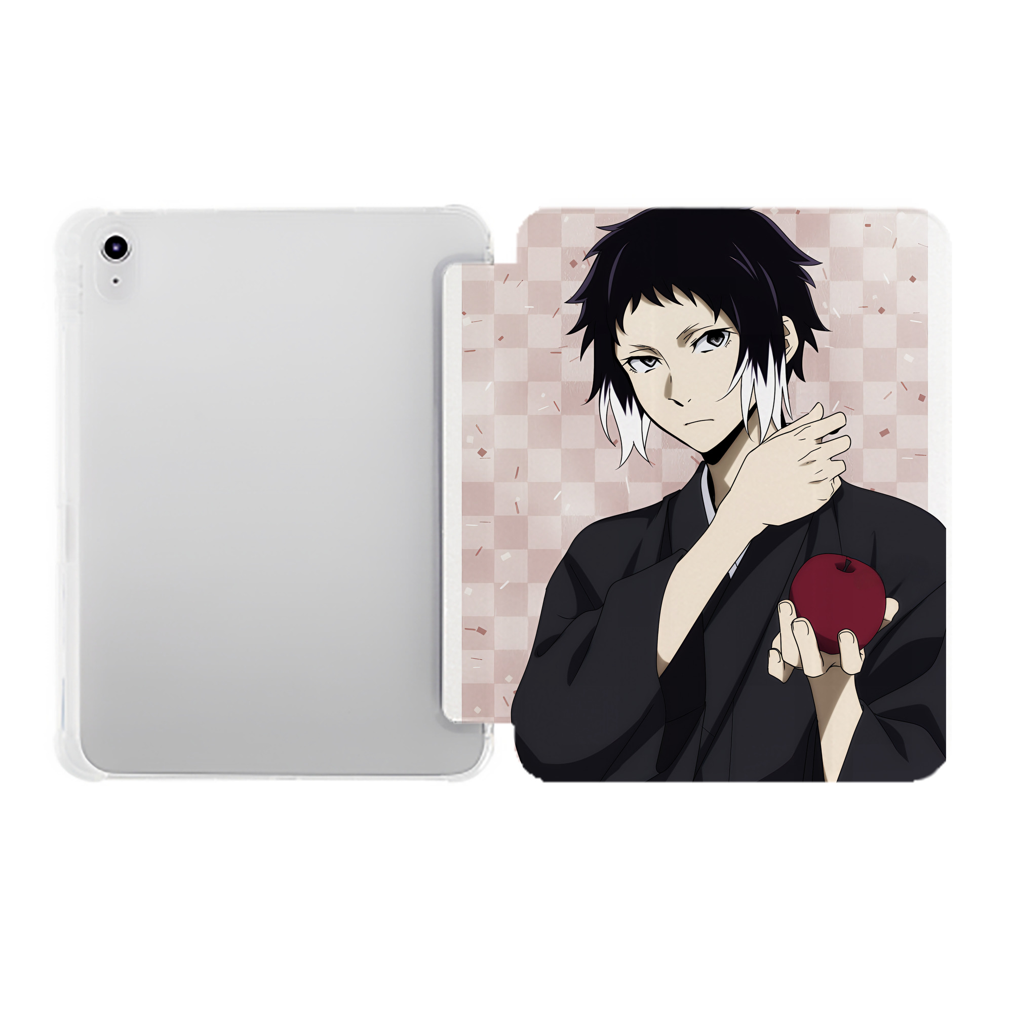 （画像用） 文豪ストレイドッグス Bungo Stray Dogs IPad ケース ペン収納付き 三つ折りスタンド PUレザー×シリコン 対応機種9.5/10.5/10.9インチ